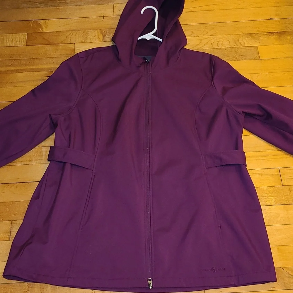 Free Tech Plum/ Raspberry Color Coat Size 18/20. - Picture 2 of 12